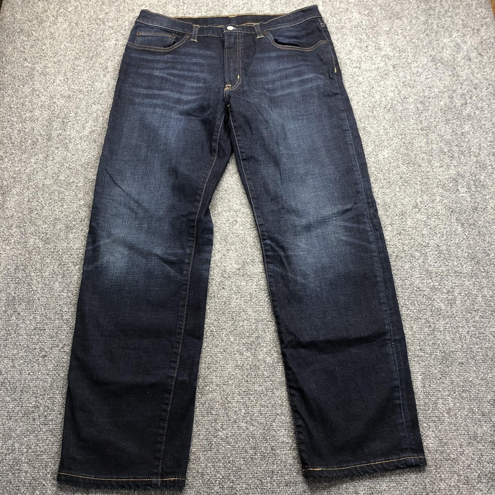 Frye Jeans Mens 34x30 Blue Dark Wash Straight Regular Fit Classic Denim Pants